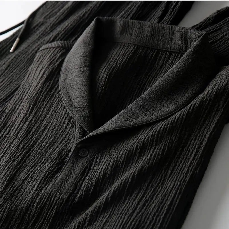(Shirt + trousers)2026 summer men fashion classic shirt men&