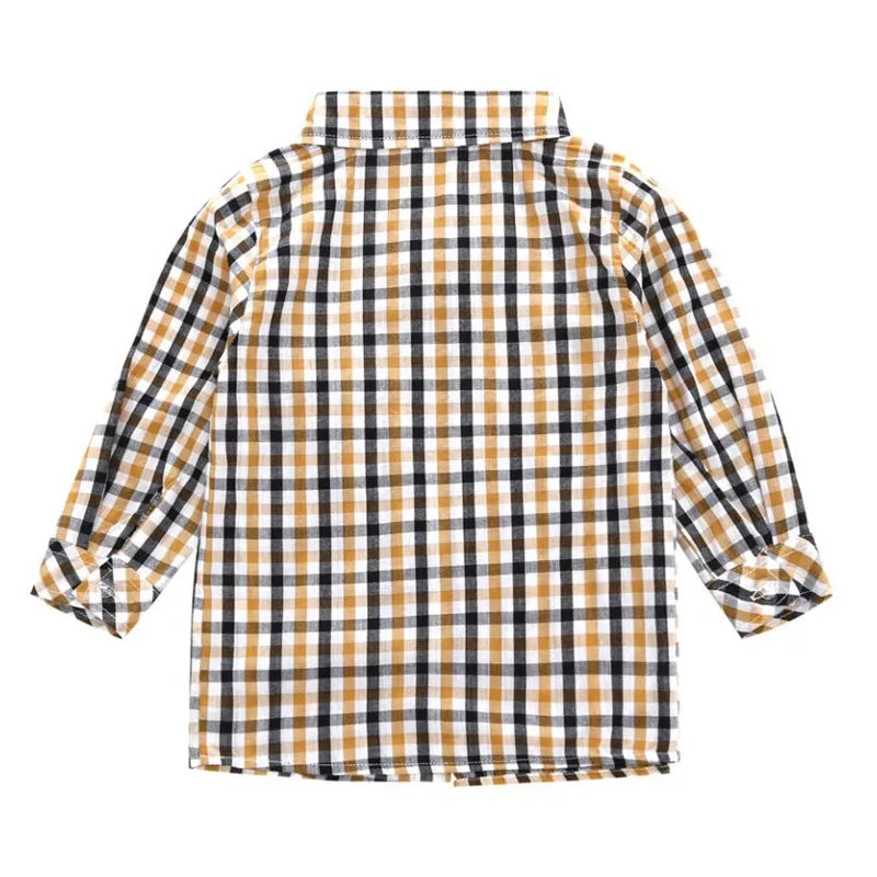 Kids BoysClothes Children Plaid Coat+T-Shirt+Pants 3pcs Baby Suits Toddler Boy Clothing Spring Autumn Outerwear Costume BC1034