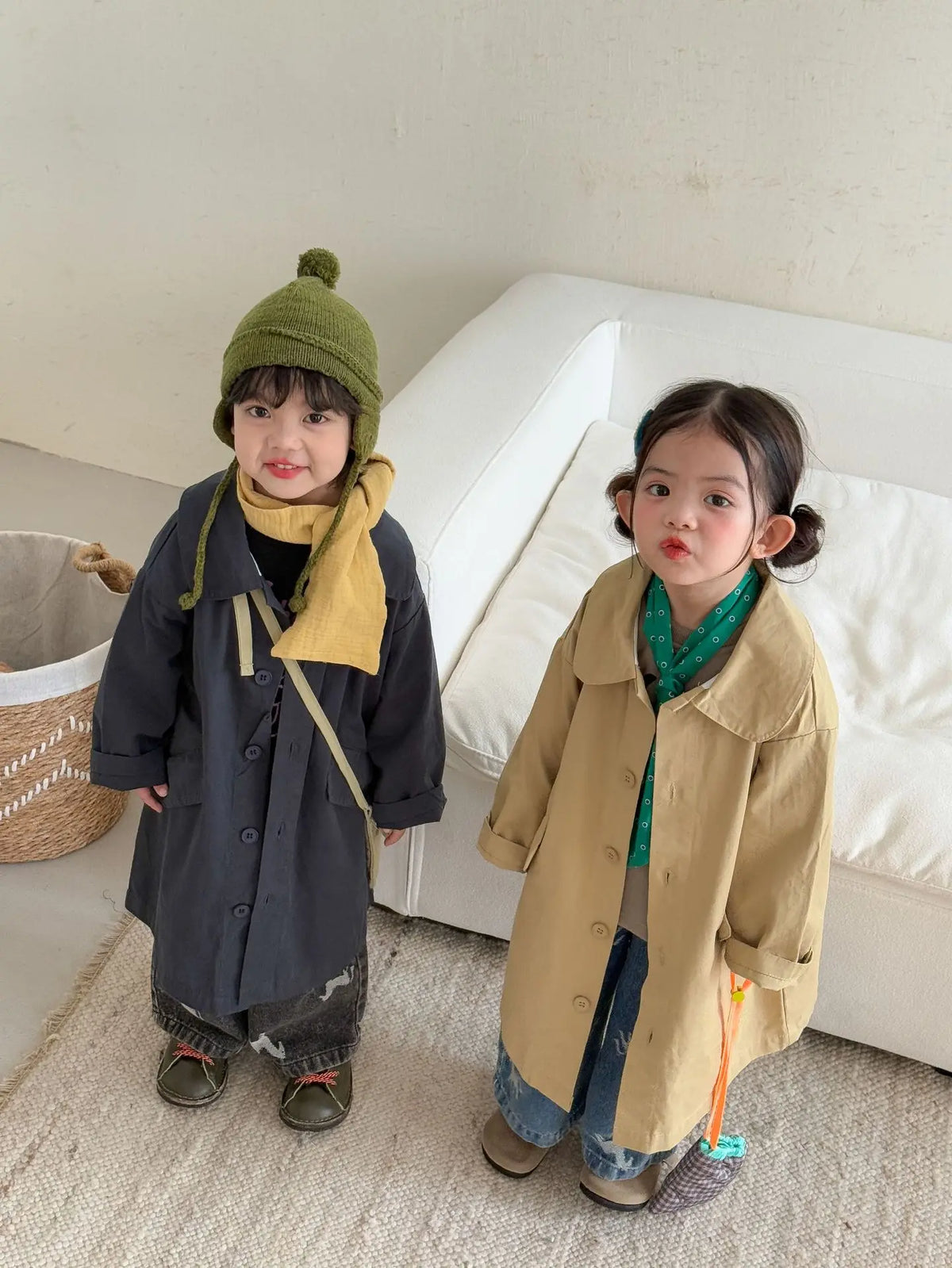Children Clothe Skids Denim Pants Loose Boys Girls Autumn 2026 New Casual Fashionable Kids Loose Casual Wide-leg Pants