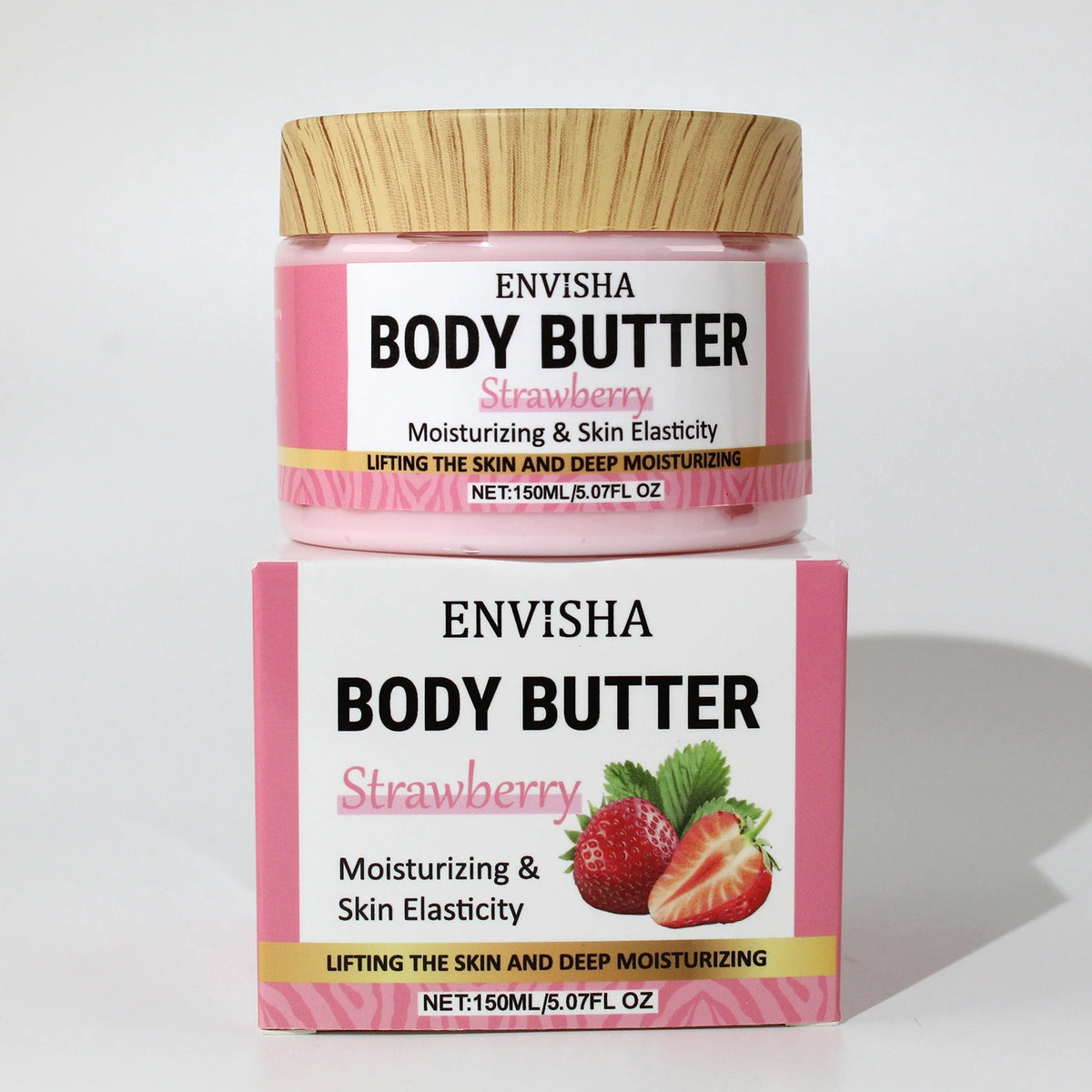 Skin Care Strawberry Face Body Butter Lotion Cream Whitening Deeply Moisturizing Brightening Remove Melanin Elasticity Lifting