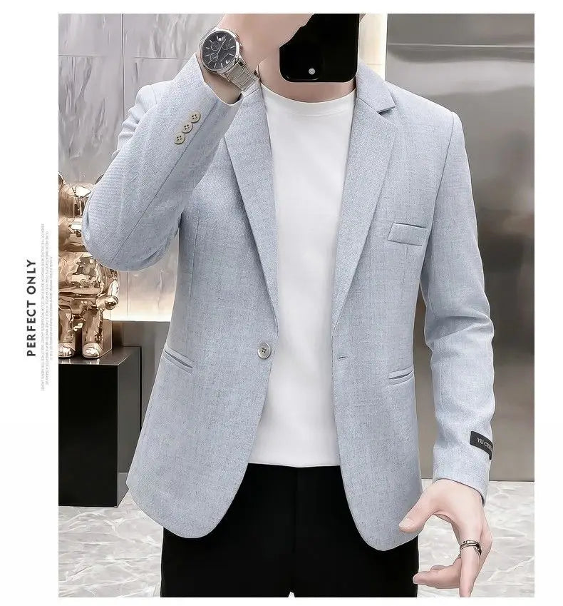 Blazer, Men, Fashionable, for Weddings, for Casual Wear, for Hosting, Slim-fit, Gentlemanly, for Banquets, for Business. Blazer