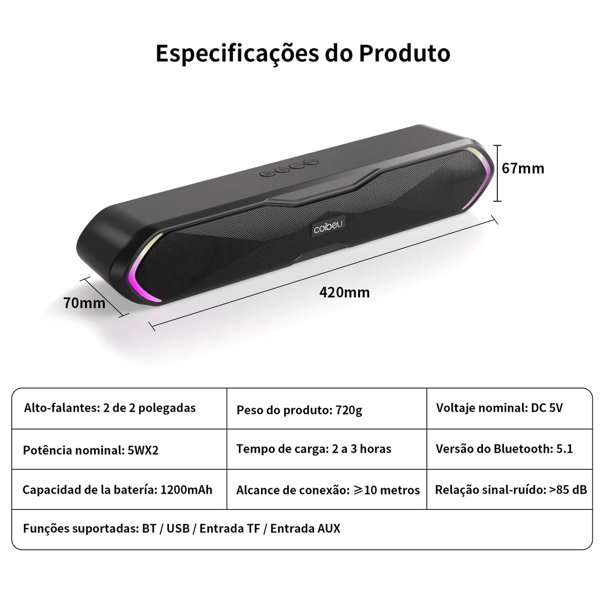 Speaker, Bluetooth Speaker, Portable Bluetooth Speaker, Speaker for Pc, Soundbar, Bluetooth Speaker