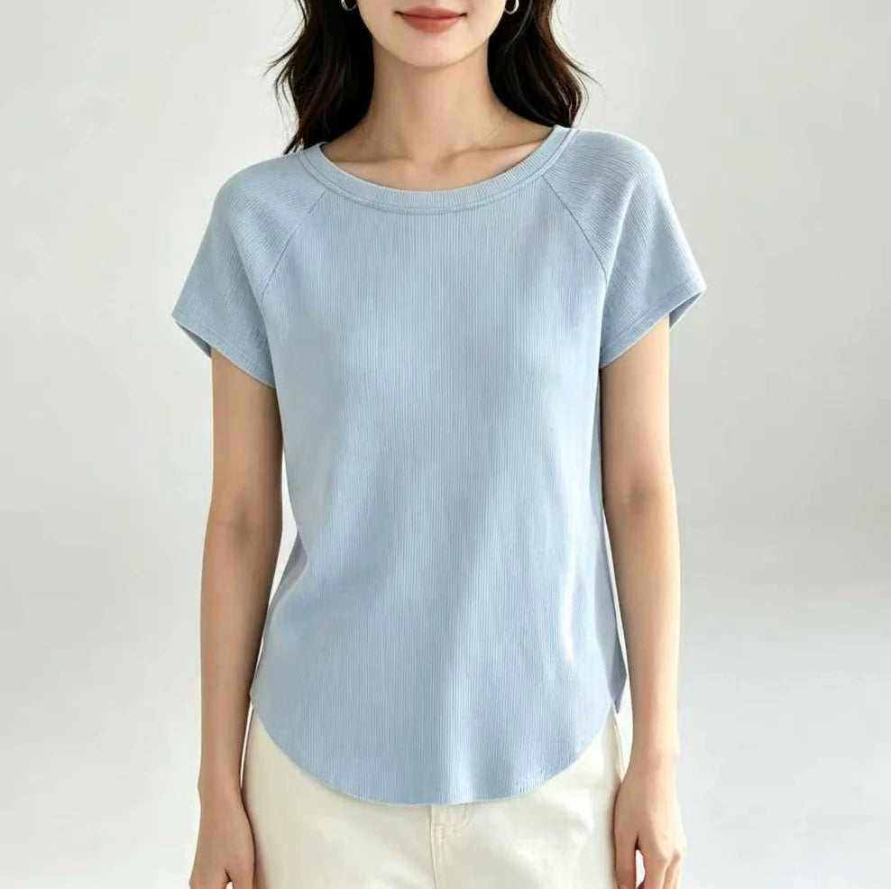 Yoga Clothes for Women 2026 New Style Tops, Lazy Style Summer Nude-Feel Yoga Clothes, Loose Fit, Cover-Up, Suitable for Outdoor Running and Sports
