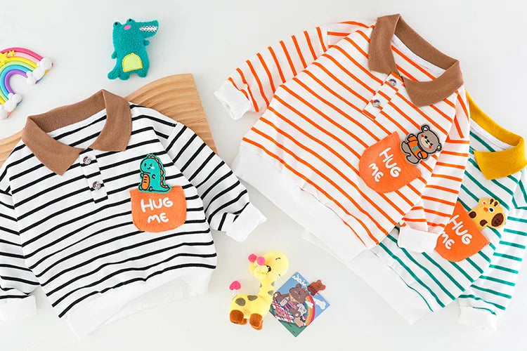 Toddler Tracksuit Spring Baby Clothing Sets Children Boys Fashion Sport Clothes Kids Cartoon Bear Sweatshirt And Pants 2Pcs Suit