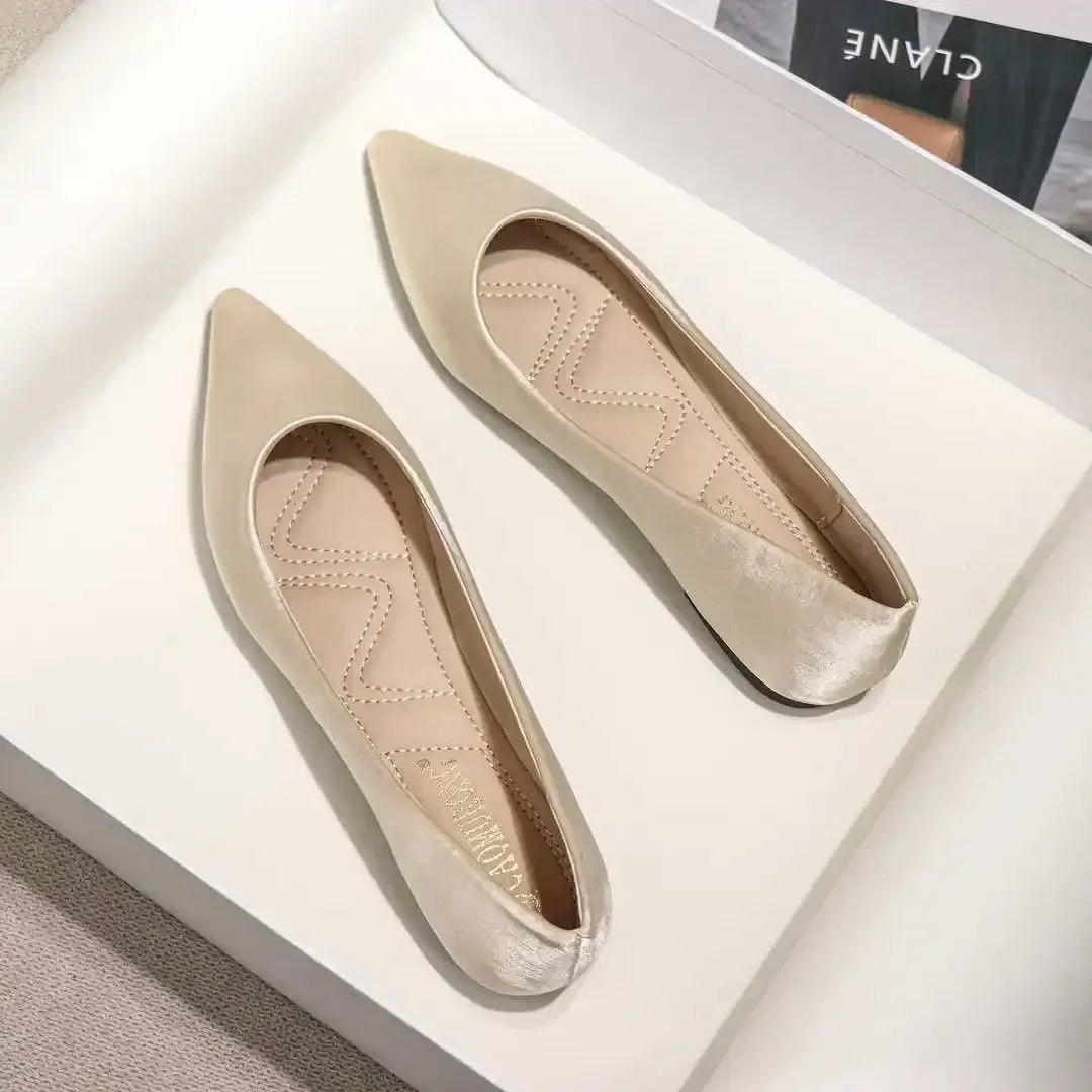 Ladies Footwear Low Heel Elegant Office Non Slip Women&