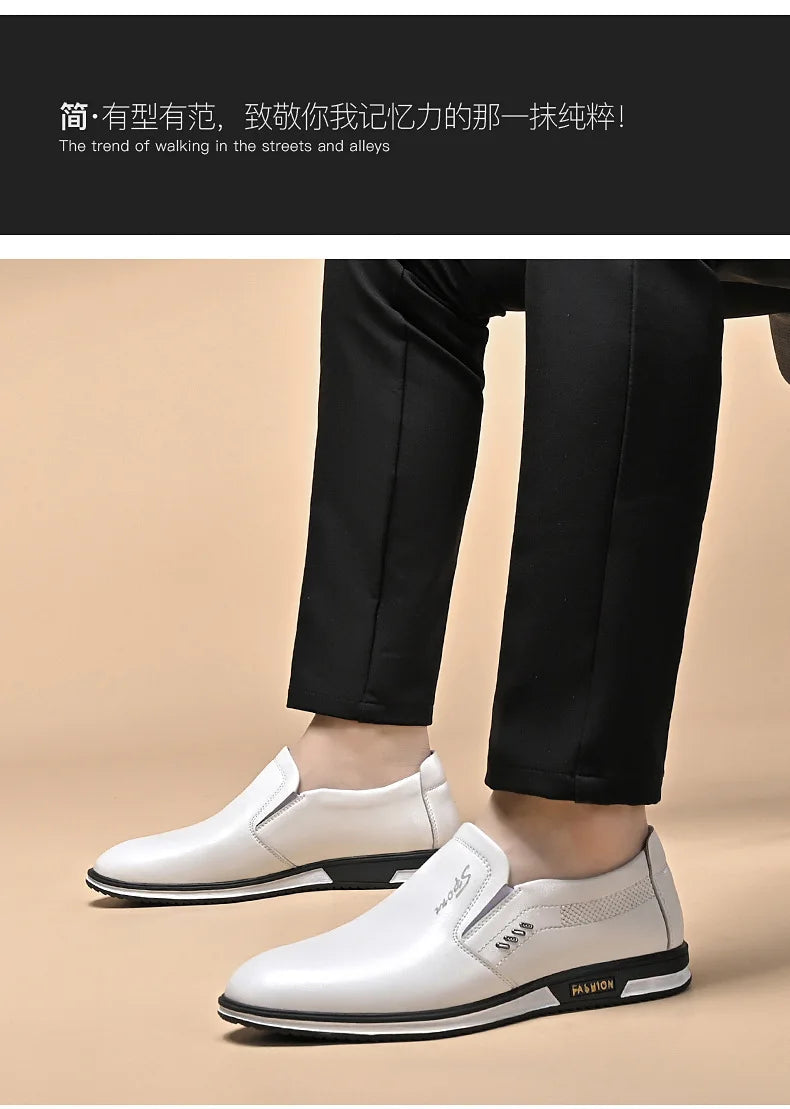 Leather Shoes for Men Designer Loafers High Quality Adult Moccasins Men Driving Shoes Male Footwear Men&