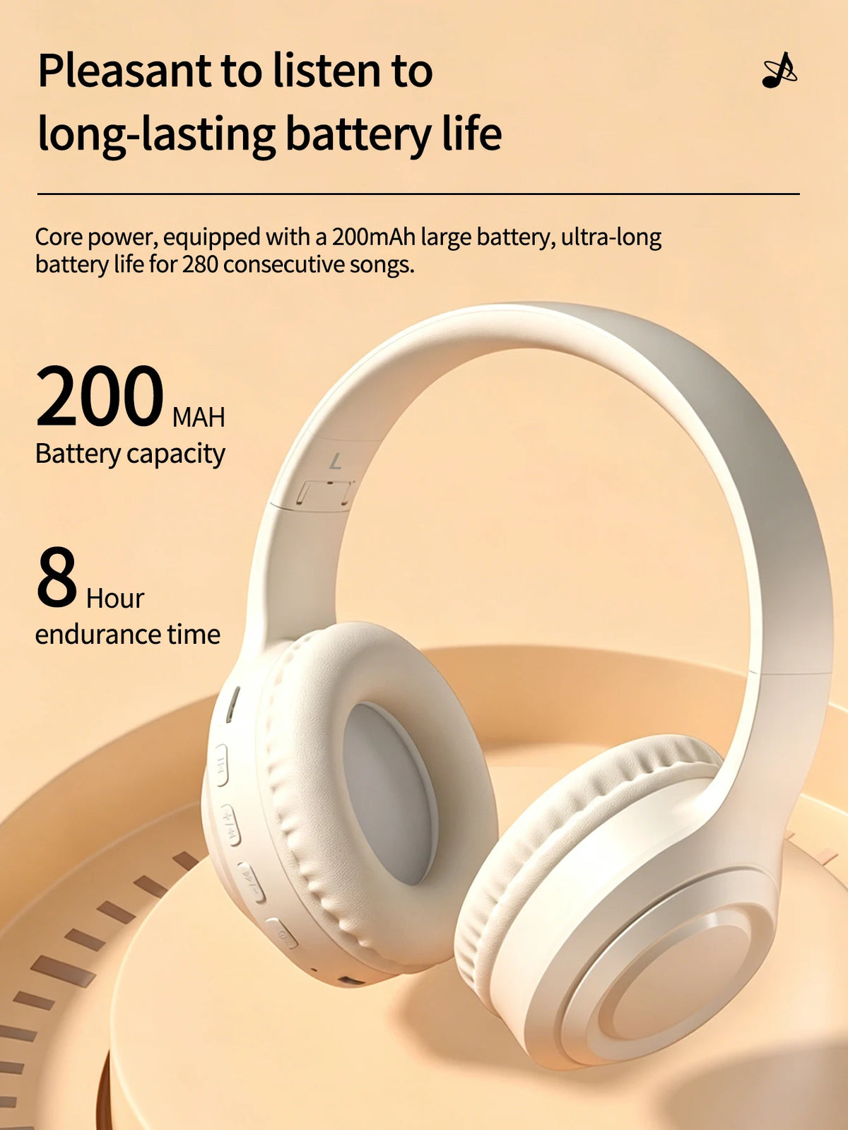Bluetooth Over-Ear Wireless Headphones,Low Latency,Lightweight,Long Playtime Battery,Soft Memory Foam Earpads for Game & Daily A