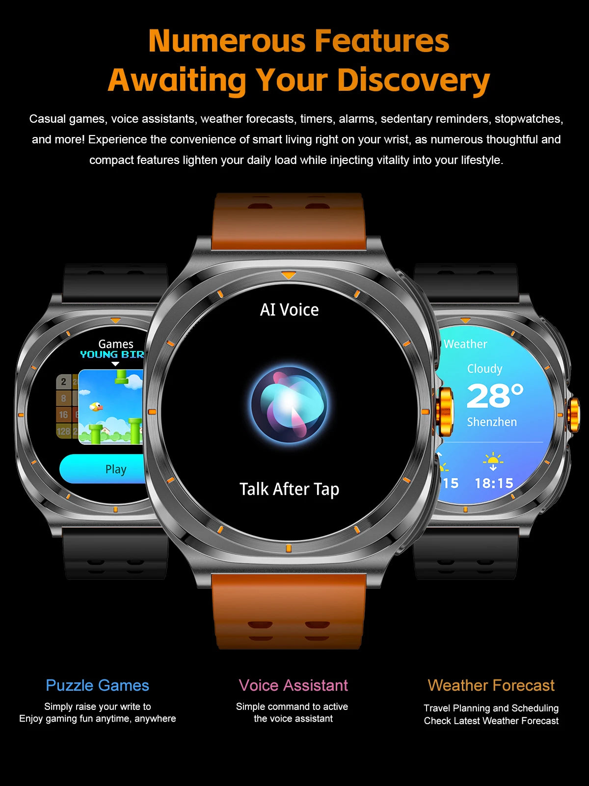 2026 New Watch Earphones 2-in-1 Smart Watch Health Monitoring Bluetooth Call 100+Sports Mode Outdoor Smart Watch Men and Women