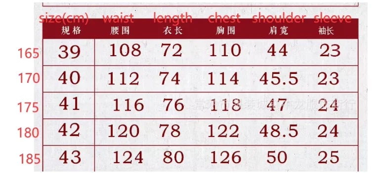 Traditional Chinese Clothing for Men Red Tang Suit Hanfu Short Sleeve Shirt Vintage Kung Fu China Tops Embroidery Clothes