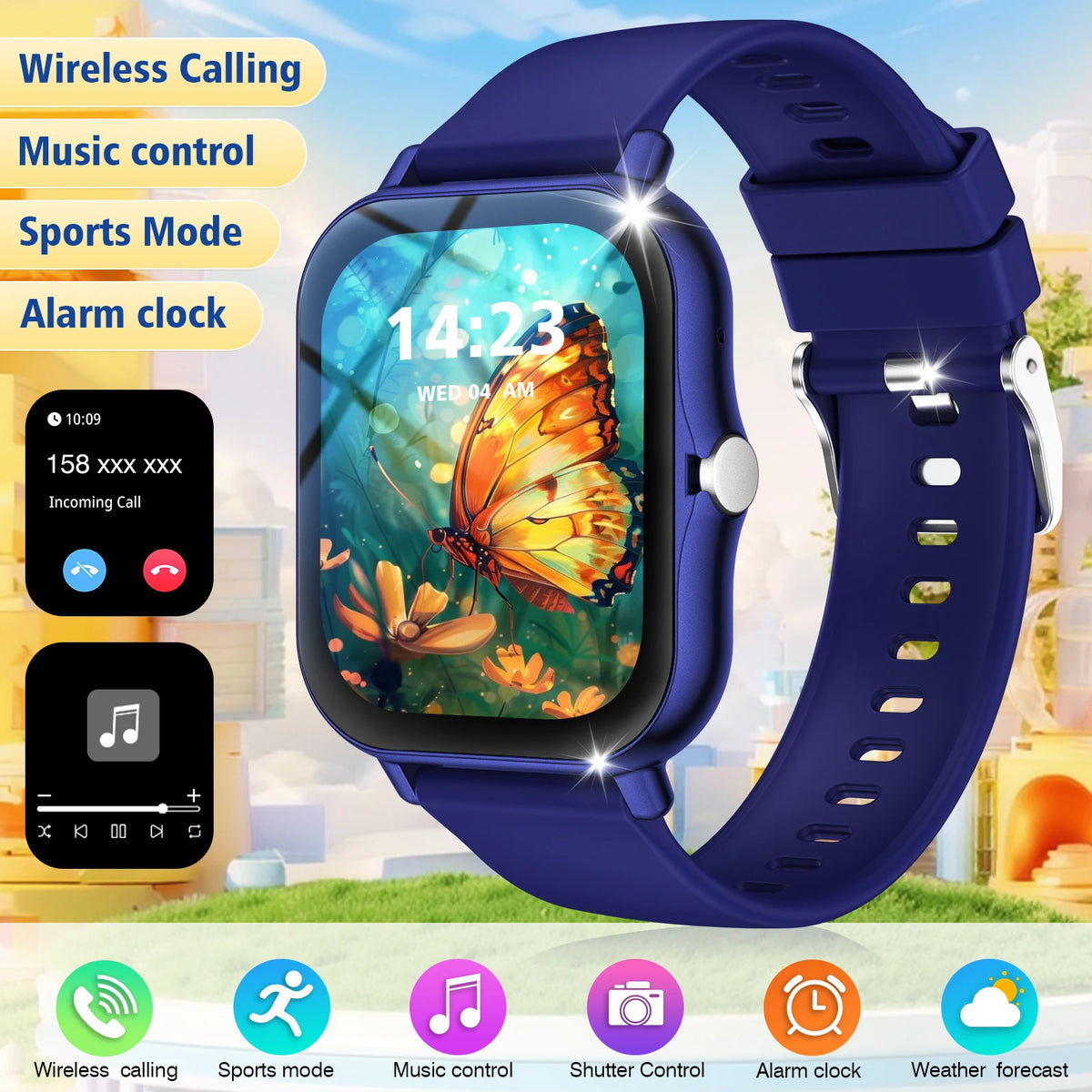 Smart Watch With Wireless Calling, Multi-Sport Modes, Message Reminders, Sports Watch For Iphone/Android