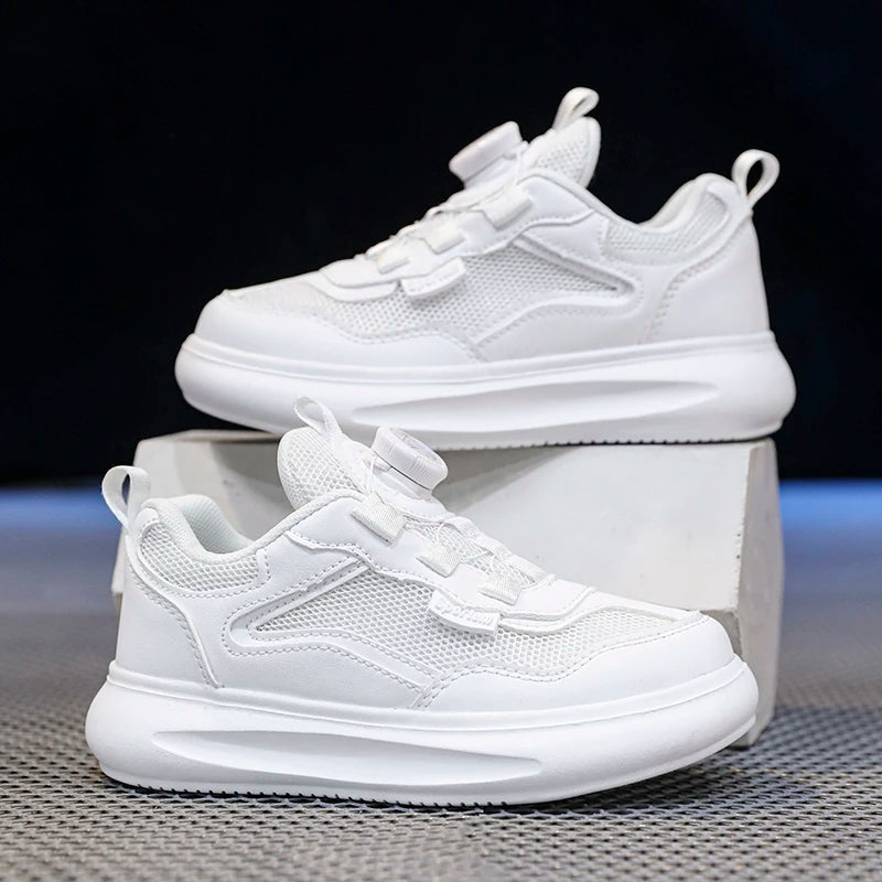 Kids White Shoes Girls Boys For School Casual Sport Shoes Sneakers Toddler Summer Breathable Soft Soles Lightweight