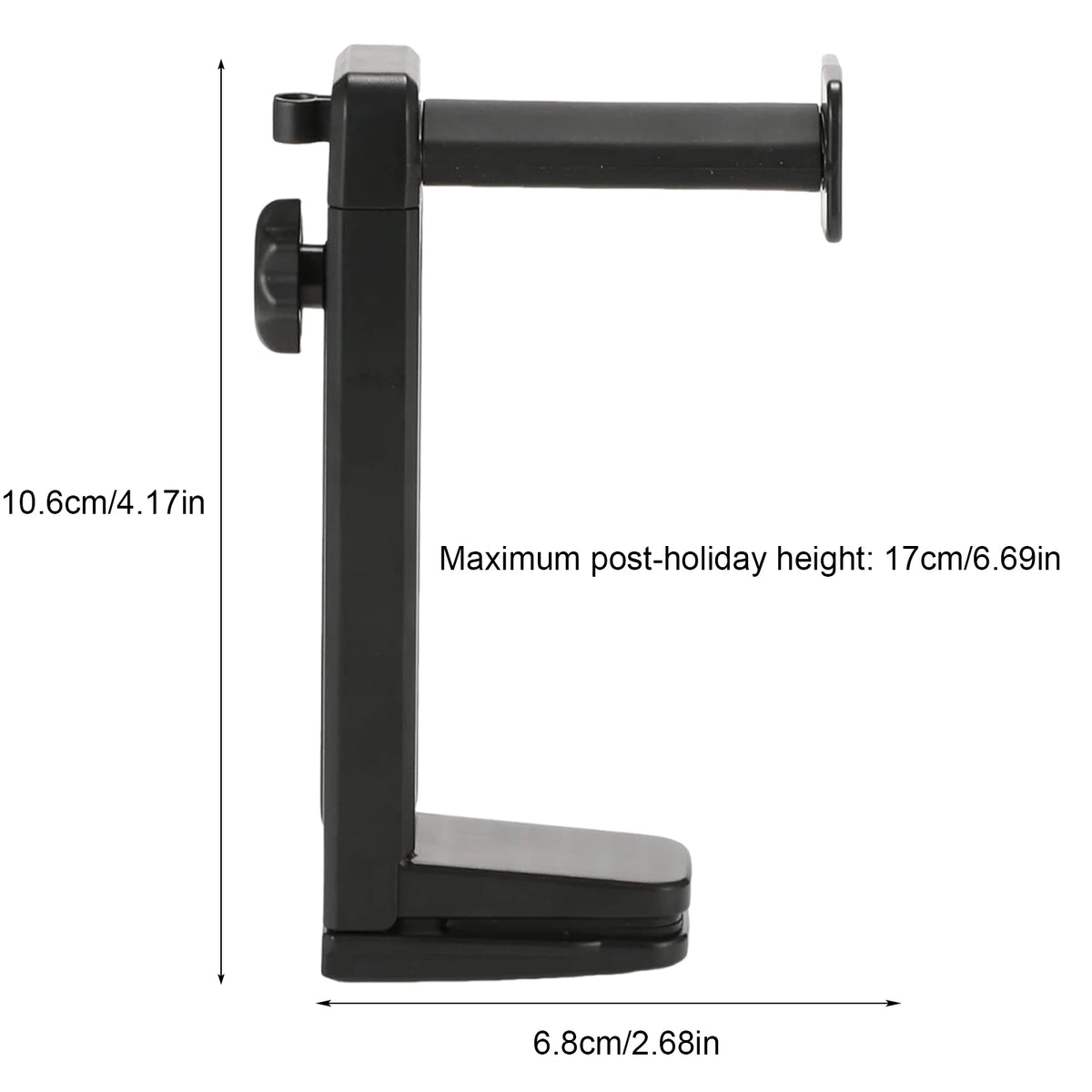 Headset Stand 2 in 1 Above & Under Desk PC Gaming Headset Holder with Height Adjustable and Rotating Clamp with Cable Clip