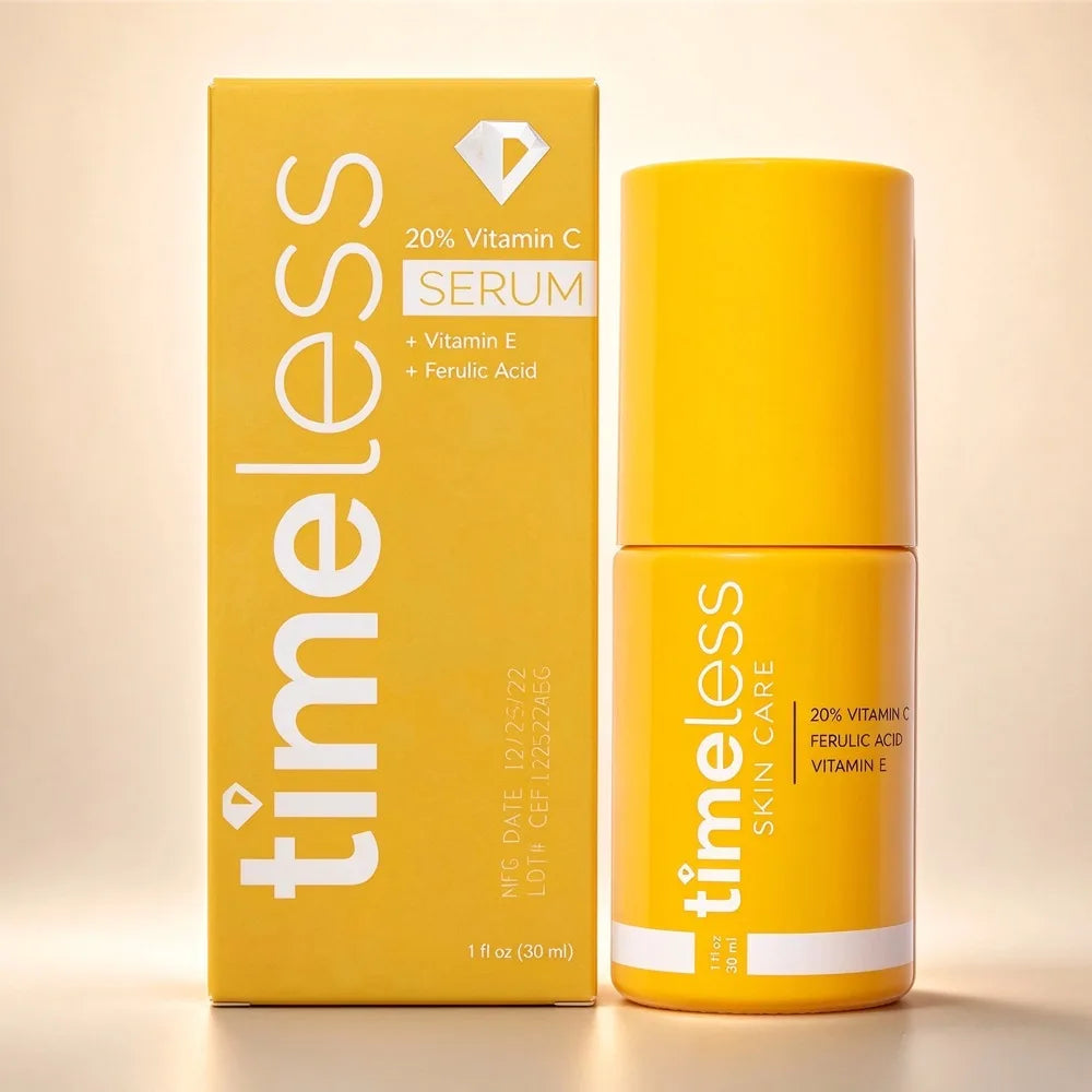Timeless Brighten Skin Tone Reduce Dullness Collagen Antioxidant Serum 30ml Skin Care 20% Vitamin C Vitamin E Ferulic Acid Serum