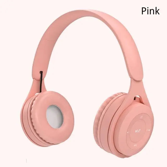 Y08 Wireless Bluetooth Headphone Macaron Headphones Stereo Headband Gaming Headset with Mic Gamer Girl Gift for Mobile Tablet
