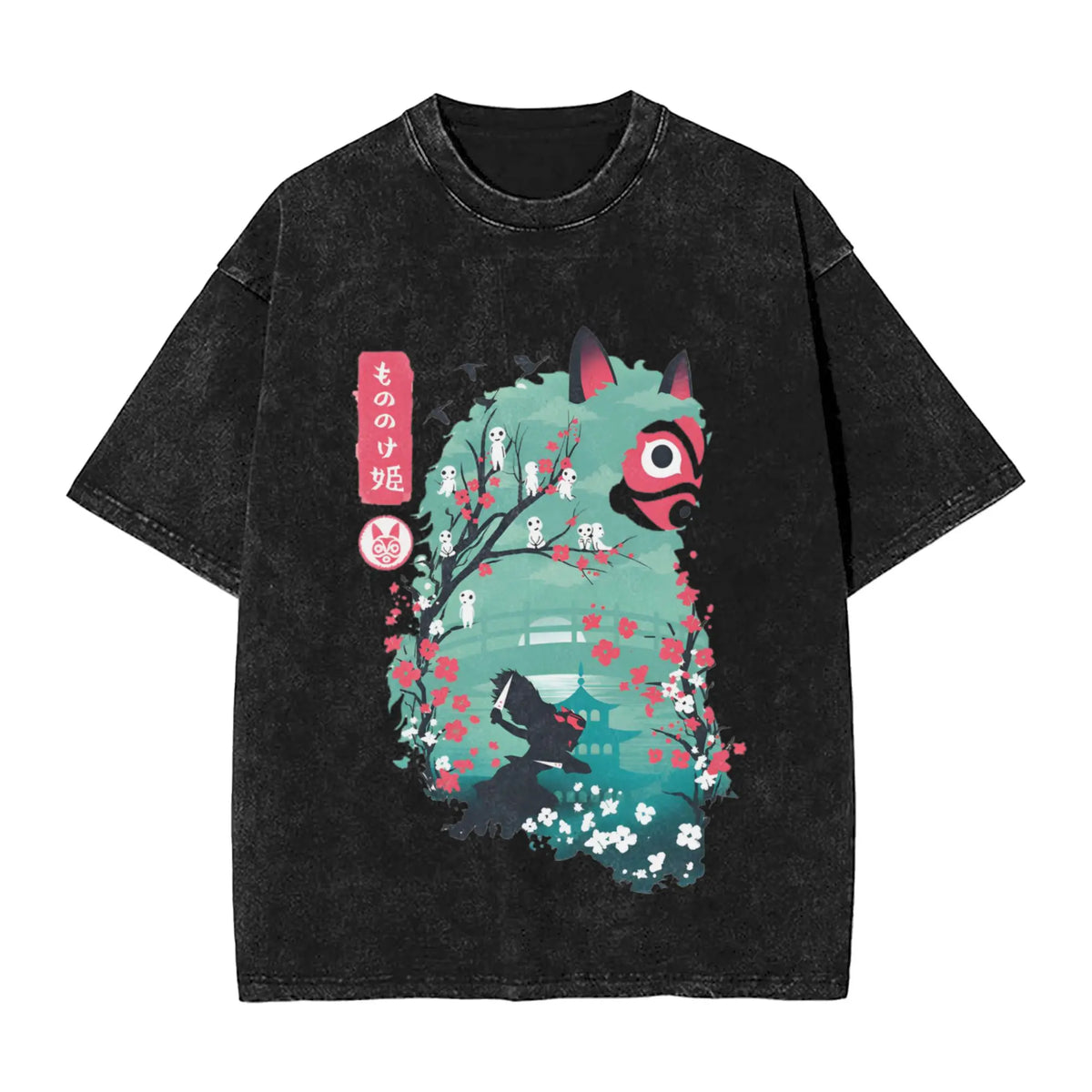 Men P Princes M Mononoked T Shirts Clothes Summer Streetwear Short Sleeves T-Shirt O Neck Hipster Loose Tee Shirt Wholesale