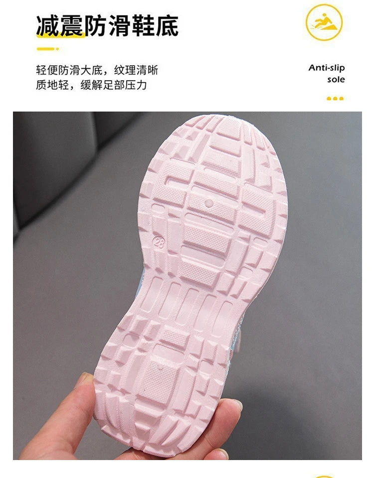 Children Winter Casual Shoes Warm Cotton Sneakers for Kids Fashion High-top Walking Shoe Boys Girls Plush Lining Winter Trainers