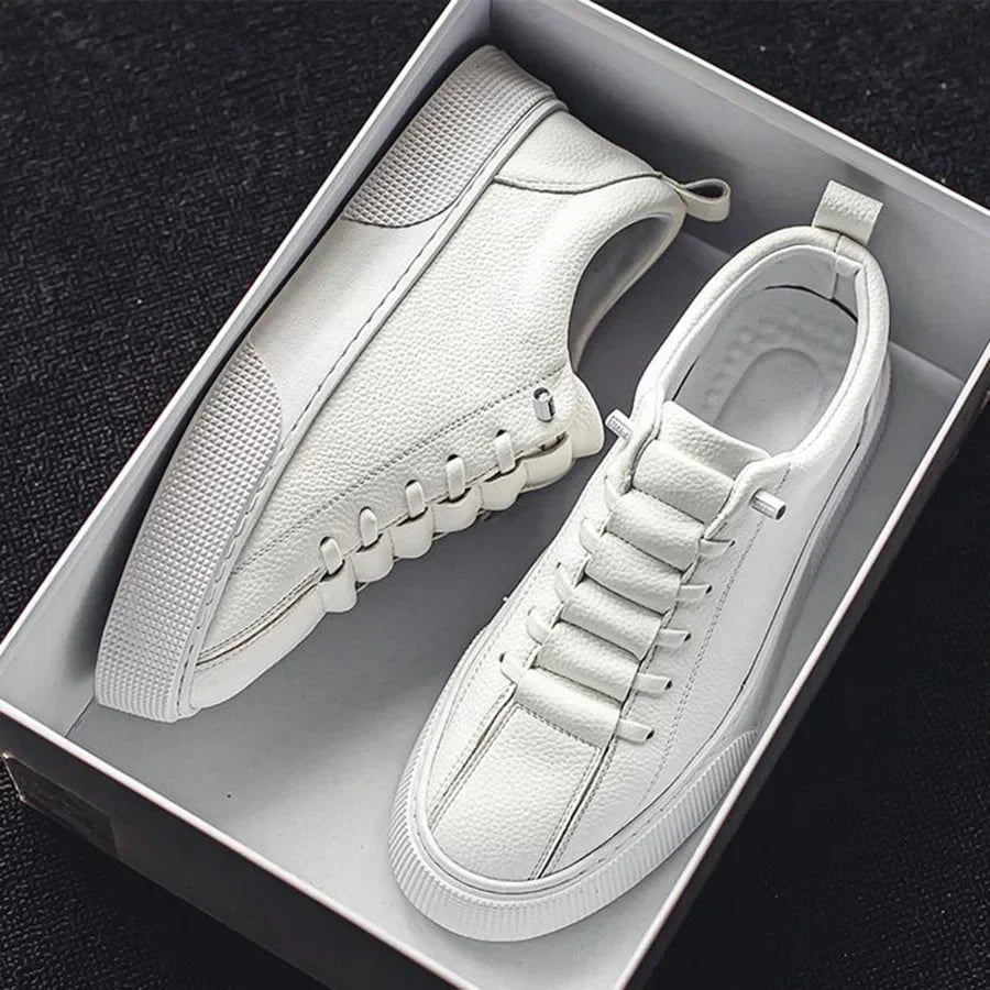 Sneakers for Men Fashion Casual Lace Up Round Toe Flat White mens Running Sport Shoes Zapatillas Deportivas Hombre