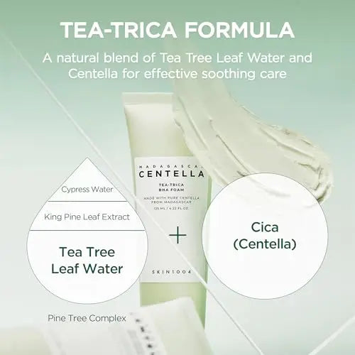 SKIN1004 Centella Cleanser Foam Series 125ml Poremizing/Ampoule/Tea-Trica BHA/Tone Brightening Face Wash Sensitive Skin K-Beauty