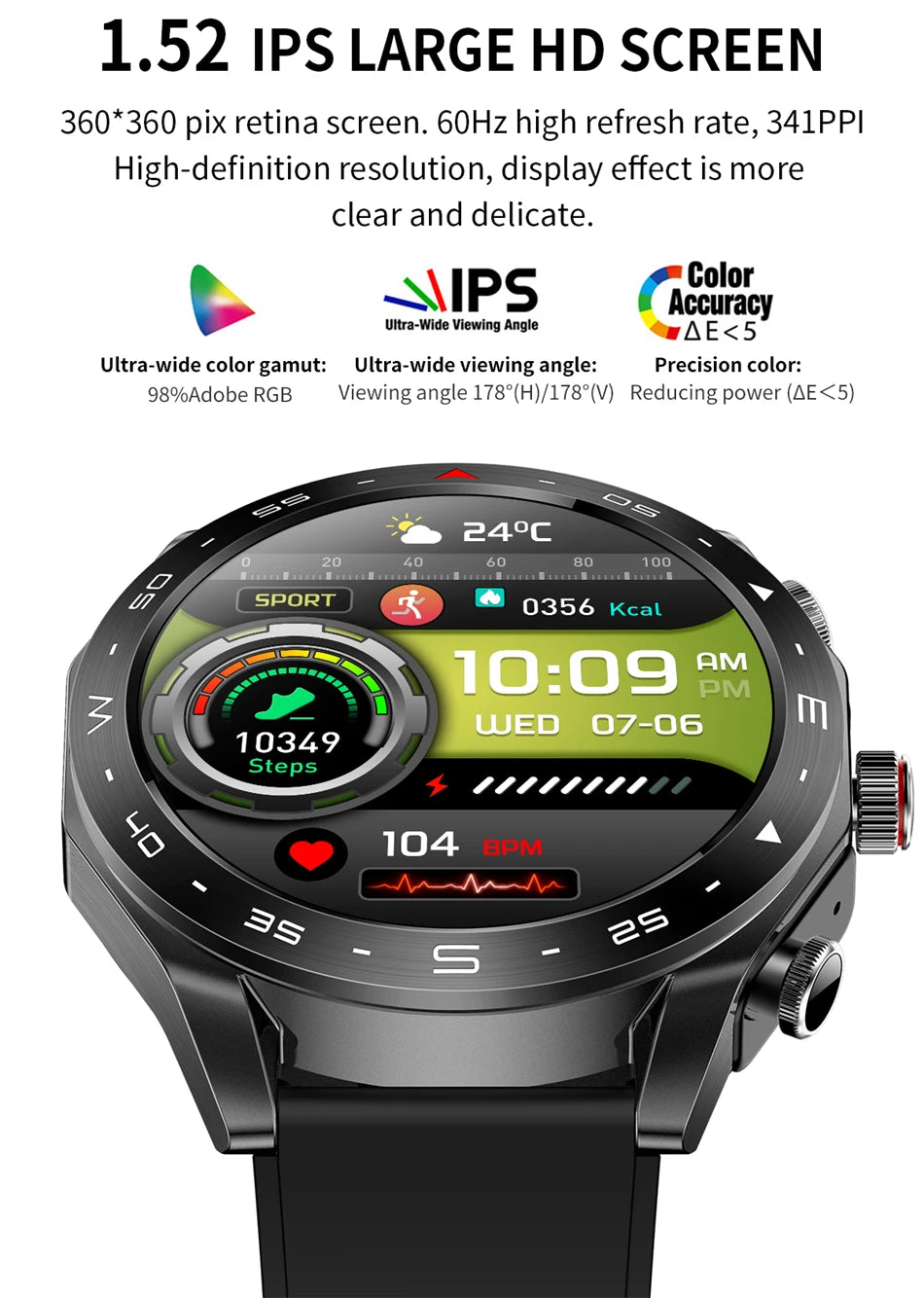 New T95 Smart Watch TWS 2-in-1 Bluetooth Headset Earphones with Built-in Speaker HIFI 9D Sound Quality Health Sports Monitoring