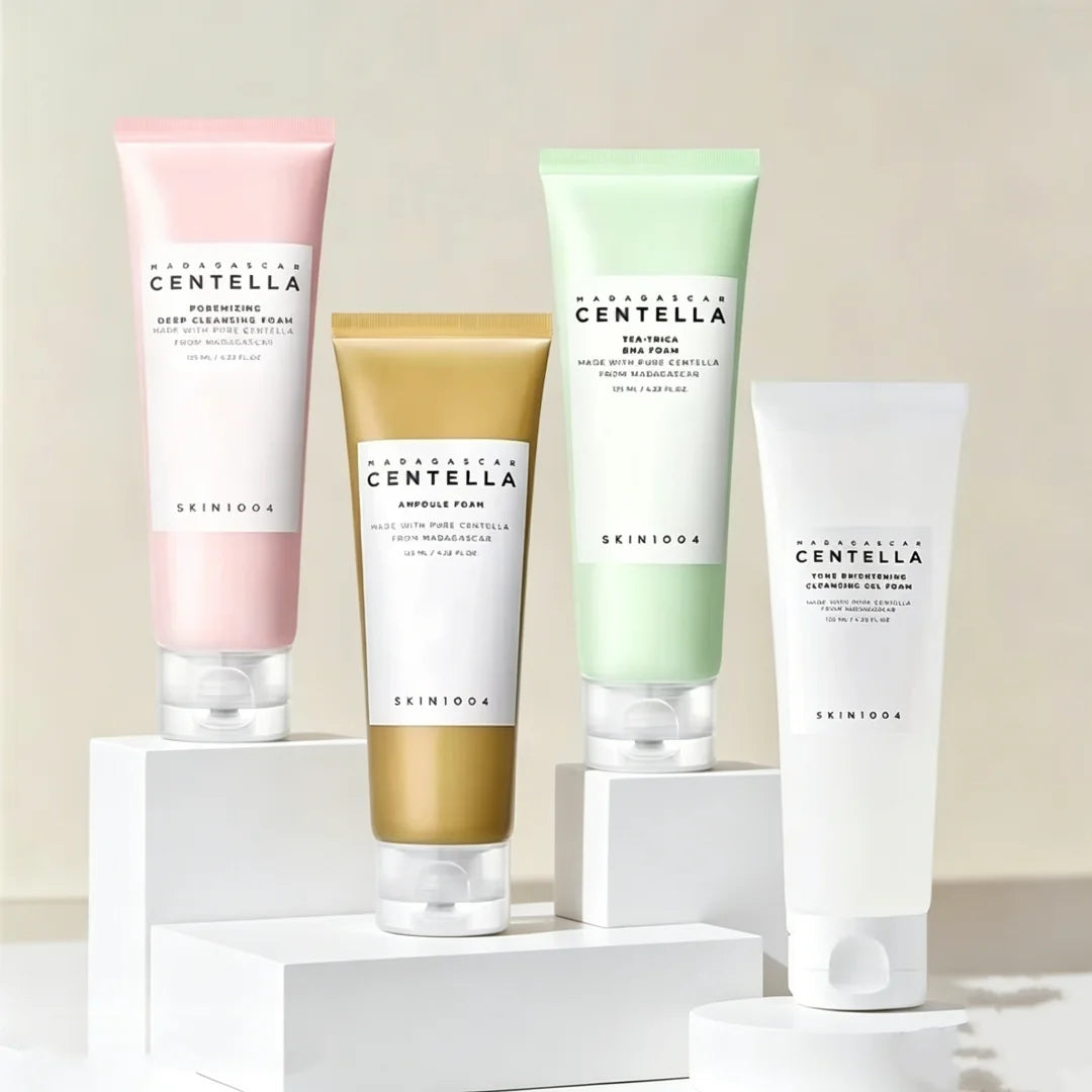SKIN1004 Centella Cleanser Foam Series 125ml Poremizing/Ampoule/Tea-Trica BHA/Tone Brightening Face Wash Sensitive Skin K-Beauty