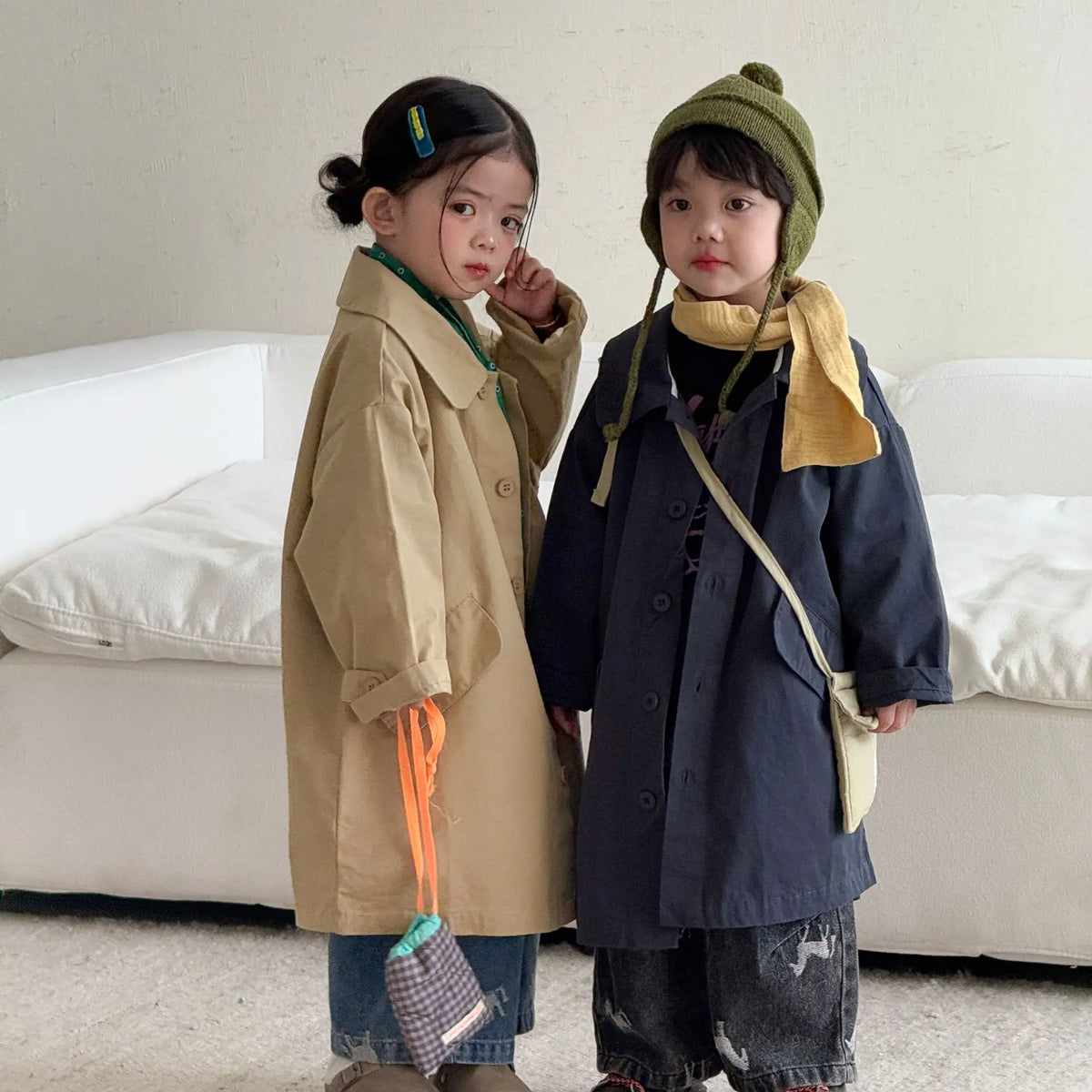 Children Clothe Skids Denim Pants Loose Boys Girls Autumn 2026 New Casual Fashionable Kids Loose Casual Wide-leg Pants