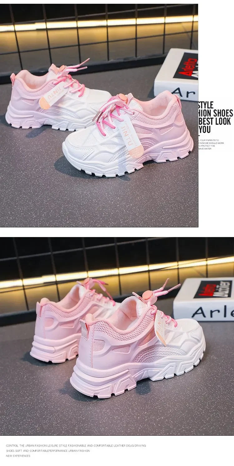 Kids Fashion Shoes For Boys Girls Toddler Boy Girl Soft Sports Shoes Children Running Sneakers Air Mesh Breathable 26-37