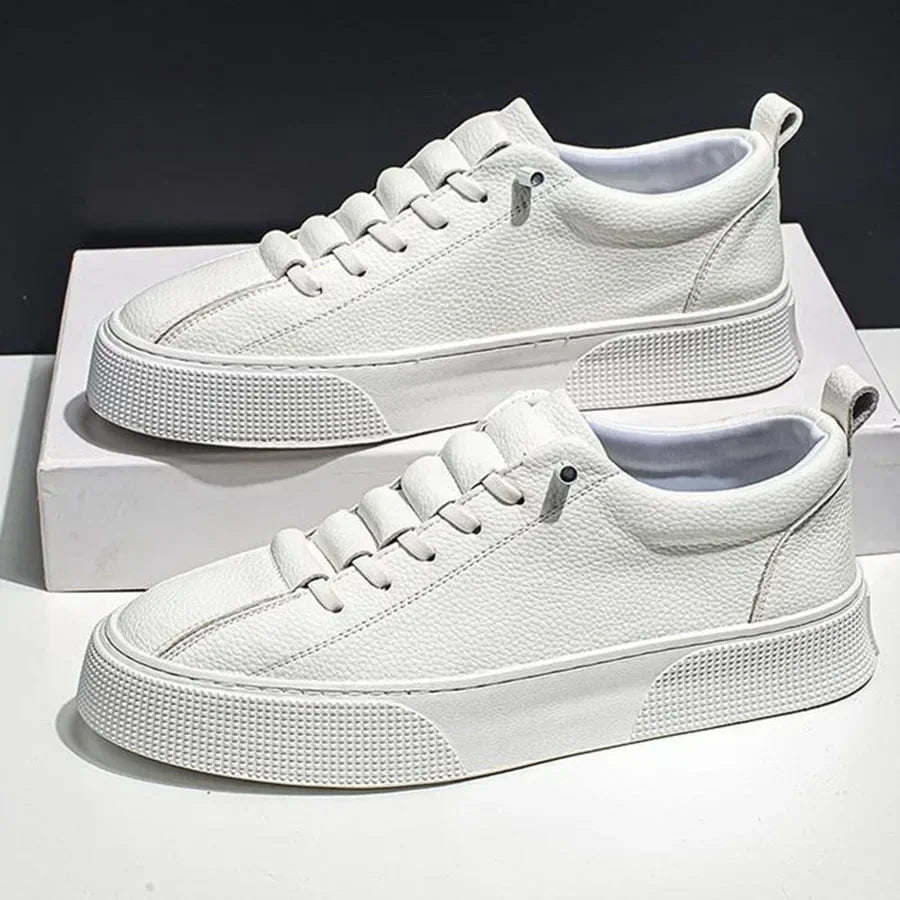 Sneakers for Men Fashion Casual Lace Up Round Toe Flat White mens Running Sport Shoes Zapatillas Deportivas Hombre
