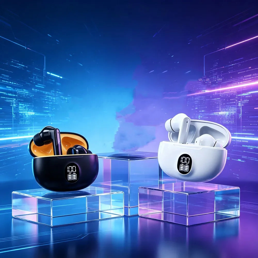 Bluetooth Earbuds Wireless Earphones Bluetooth Earphones Bluetooth Headphones with ANC Improve Focus in Noisy Environments