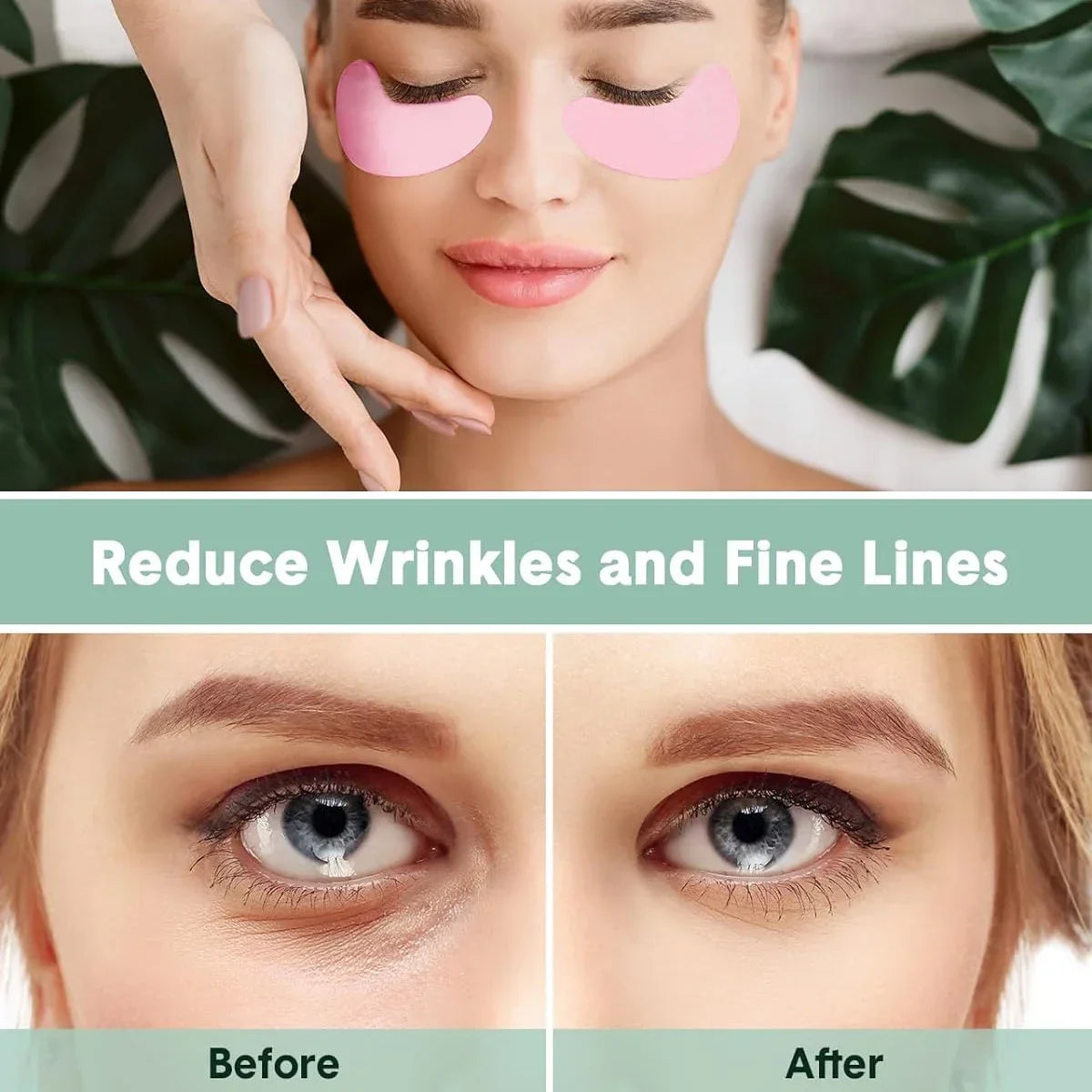 New Reusable 1Pair Eye Pads Silicone Stripe Lash Lift Eyelash Extension Hydrogel Eye Patches Under Eye Gel Patch Makeup Tools