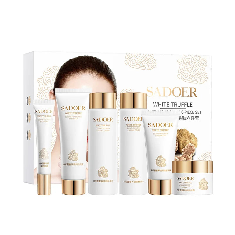 White Truffle Skin Care Six-Piece Set, Rich in Centella Asiatica Extract, Niacinamide and Other Skin-Friendly Ingredients, Paired with Various Beautifying and Moisturizing Ingredients to Replenish the Skin&
