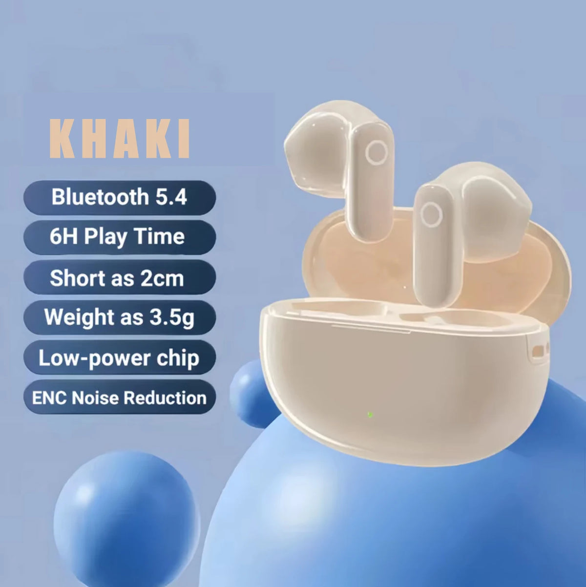 Bluetooth Headphones Wireless Earbuds Voice-optimized Bluetooth Headsets Prioritize Vocal Frequencies for Clear Calls