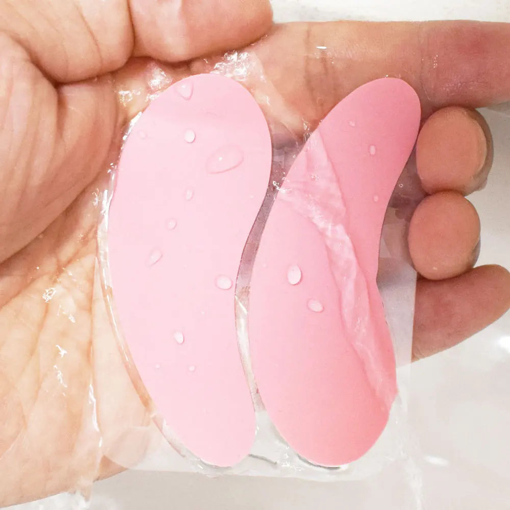 New Reusable 1Pair Eye Pads Silicone Stripe Lash Lift Eyelash Extension Hydrogel Eye Patches Under Eye Gel Patch Makeup Tools