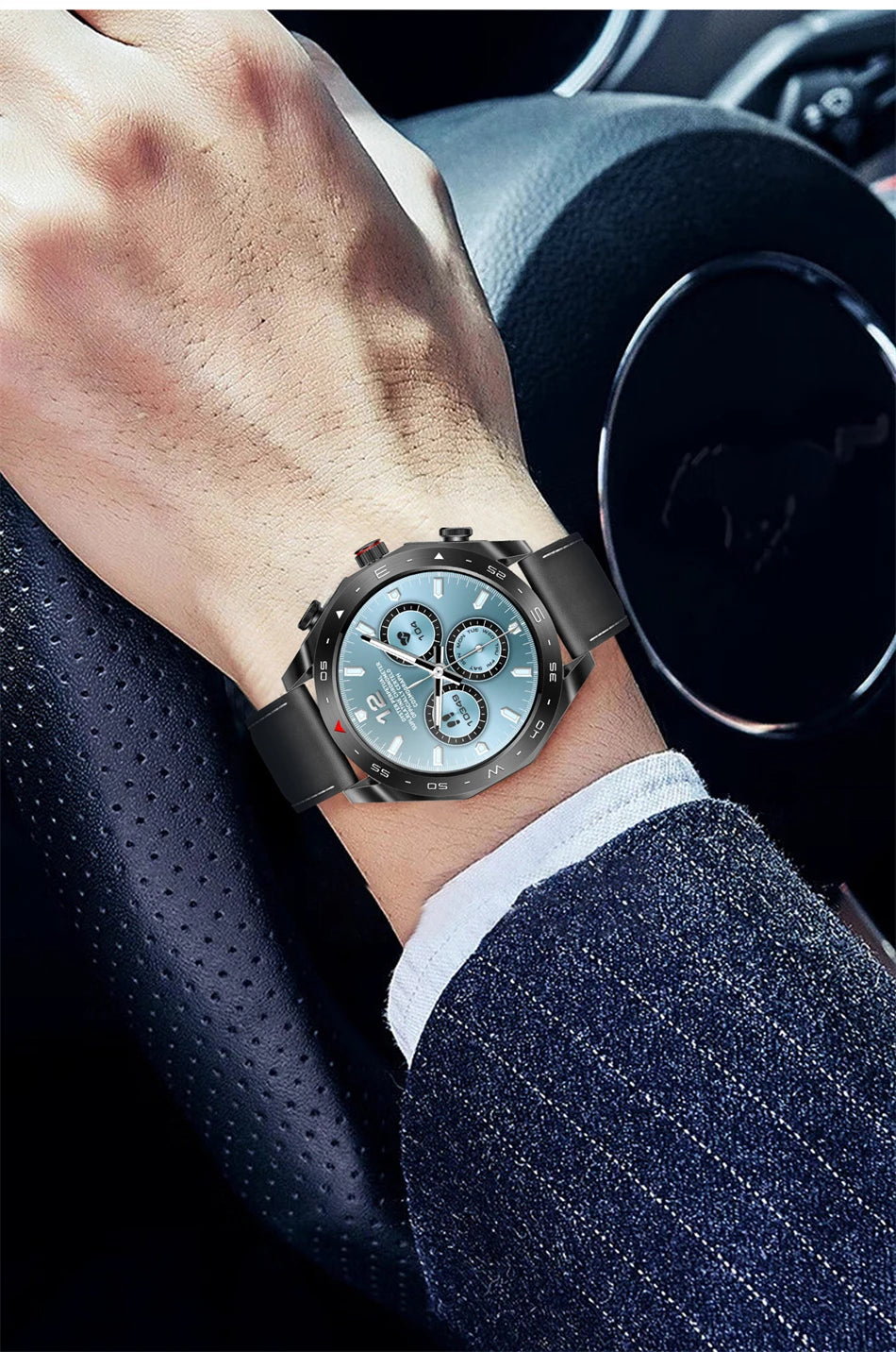 New T95 Smart Watch TWS 2-in-1 Bluetooth Headset Earphones with Built-in Speaker HIFI 9D Sound Quality Health Sports Monitoring