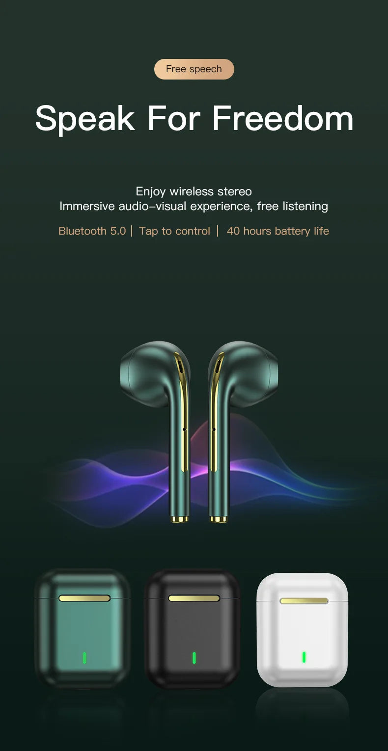 Bluetooth Headphones - Premium Wireless Earbuds with Superior Sound Quality and Long Battery Life for Music and Calls