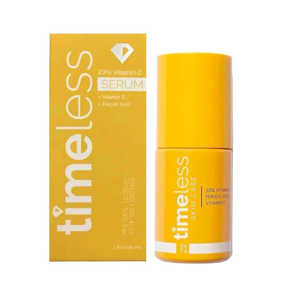 30ml Skin Care Timeless Brighten Skin Tone Reduce Dullness Collagen Antioxidant Serum 20% Vitamin C Vitamin E Ferulic Acid Serum
