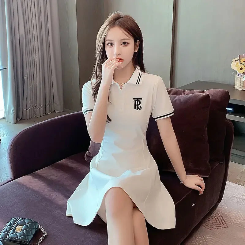 White Clothes Black Mini Dresses For Women 2025 Woman Dress Short Hot Fashion X Cotton Vintage Outfits Offer Trend Popular Sale