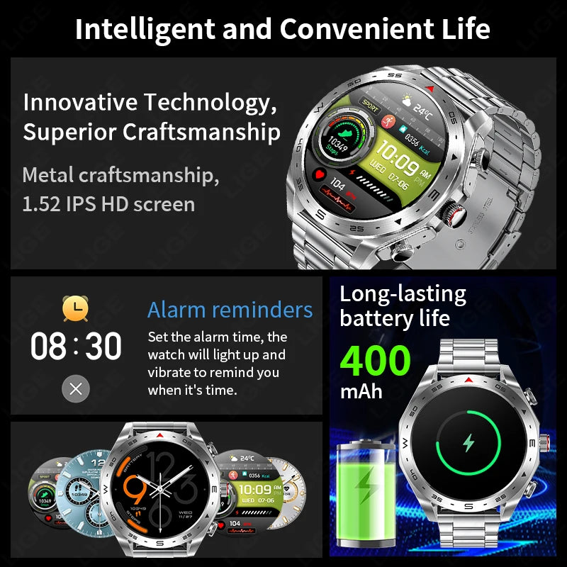 New T95 Smart Watch TWS 2-in-1 Bluetooth Headset Earphones with Built-in Speaker HIFI 9D Sound Quality Health Sports Monitoring