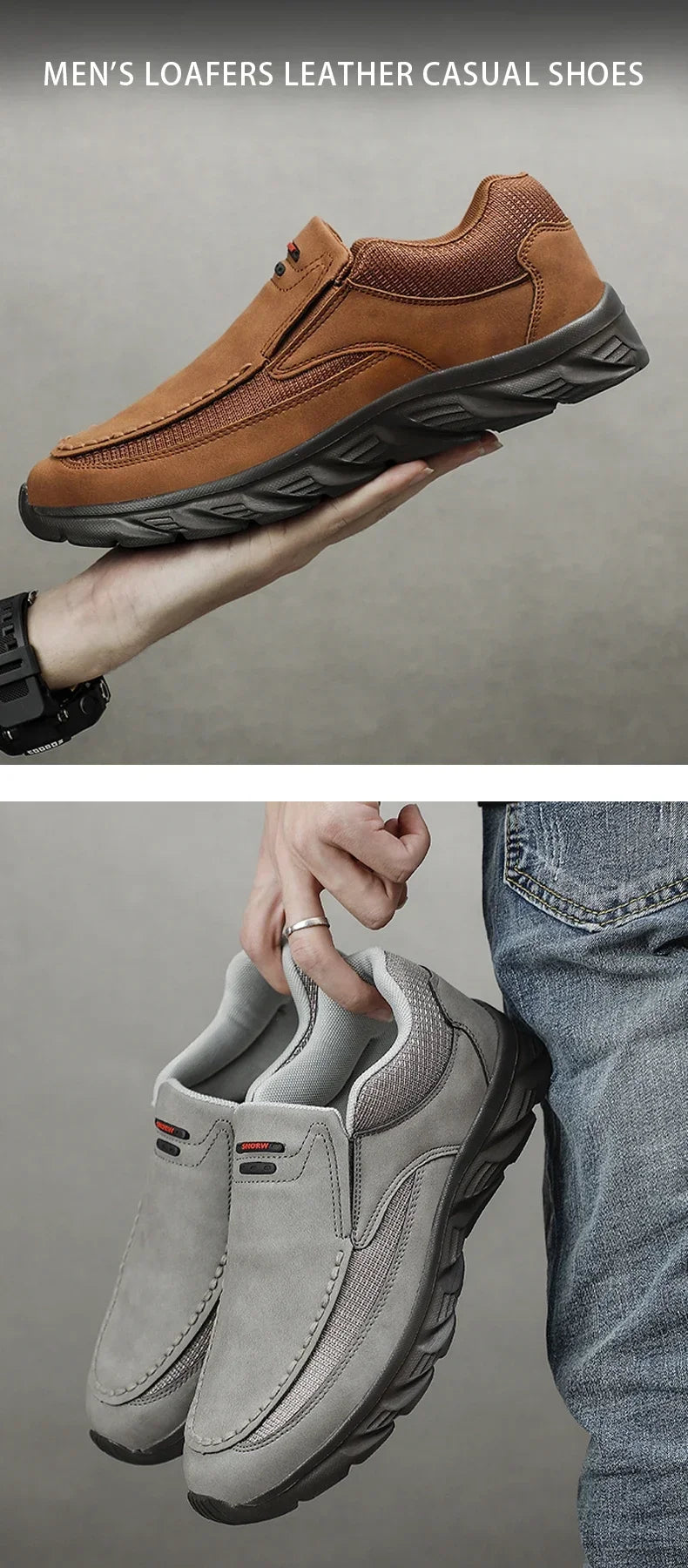 Men Walking Shoes Loafers Sneakers men 2024 New Fashion Handmade Retro Leisure Loafers Shoes Zapatos Casuales Hombres Men Shoes