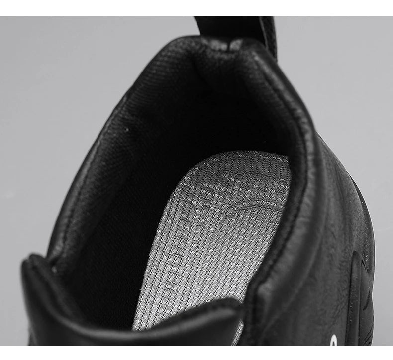 2024 New Casual Shoes for Men Luxury Round Toe Men Ankle Boots Light Slip on Walking Shoes Outdoor Comfor Men High Top Sneakers
