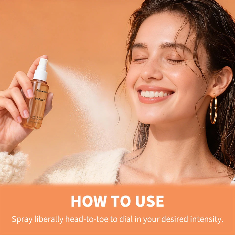 Perfume  for Men Women Use For Skin Body &amp; Hair Fragrance Mist Luxury Long Lasting Perfume Collection Vanilla and Rose