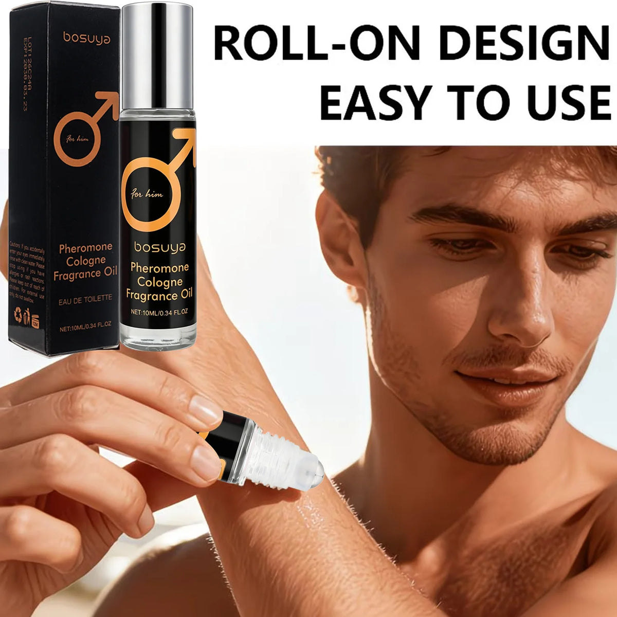 Roll-On Sexy Pheromone Perfume – Fresh &amp; Long-Lasting Fragrance Captivating Scent for Men and Women Perfect for Lovers and Dates