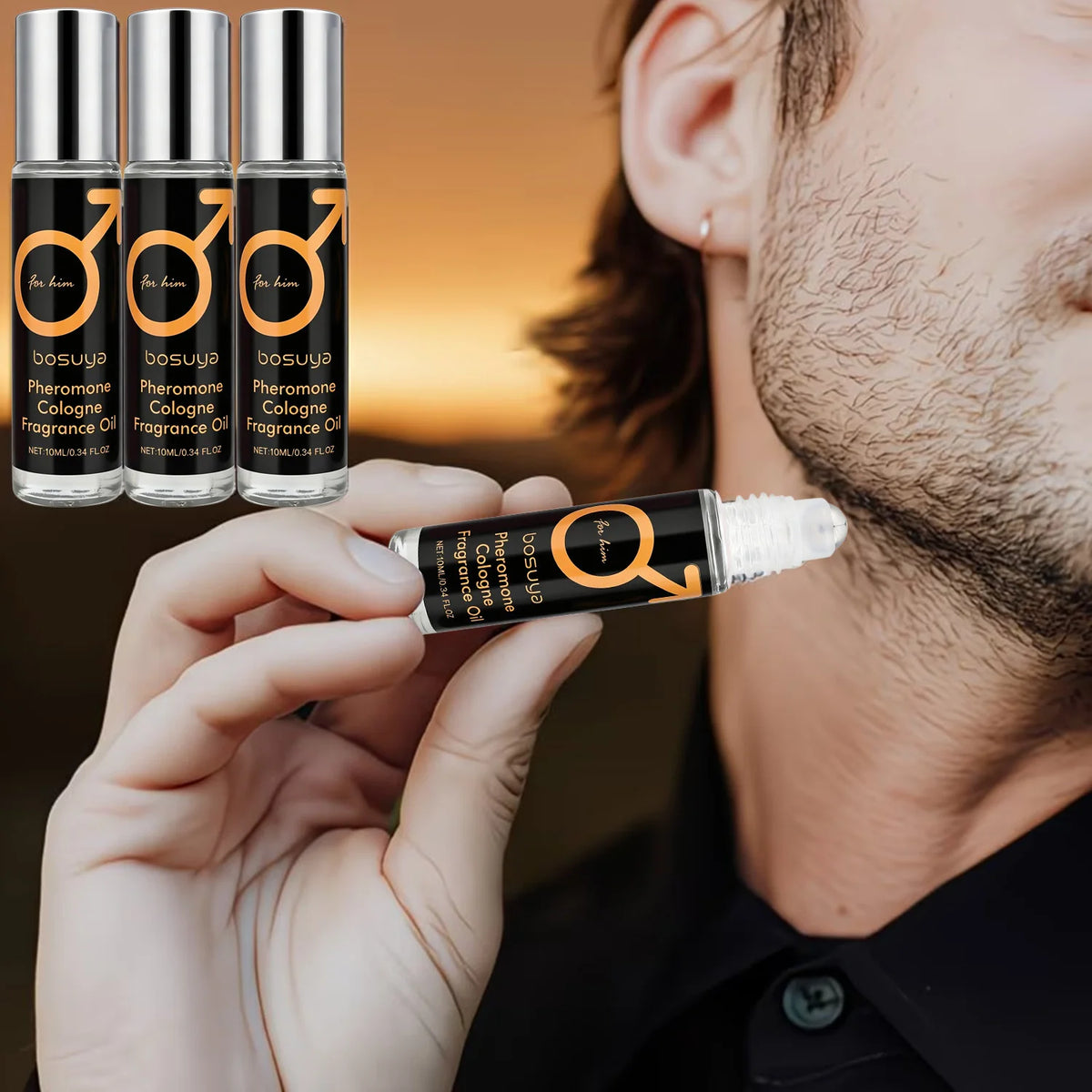 Roll-On Sexy Pheromone Perfume – Fresh &amp; Long-Lasting Fragrance Captivating Scent for Men and Women Perfect for Lovers and Dates