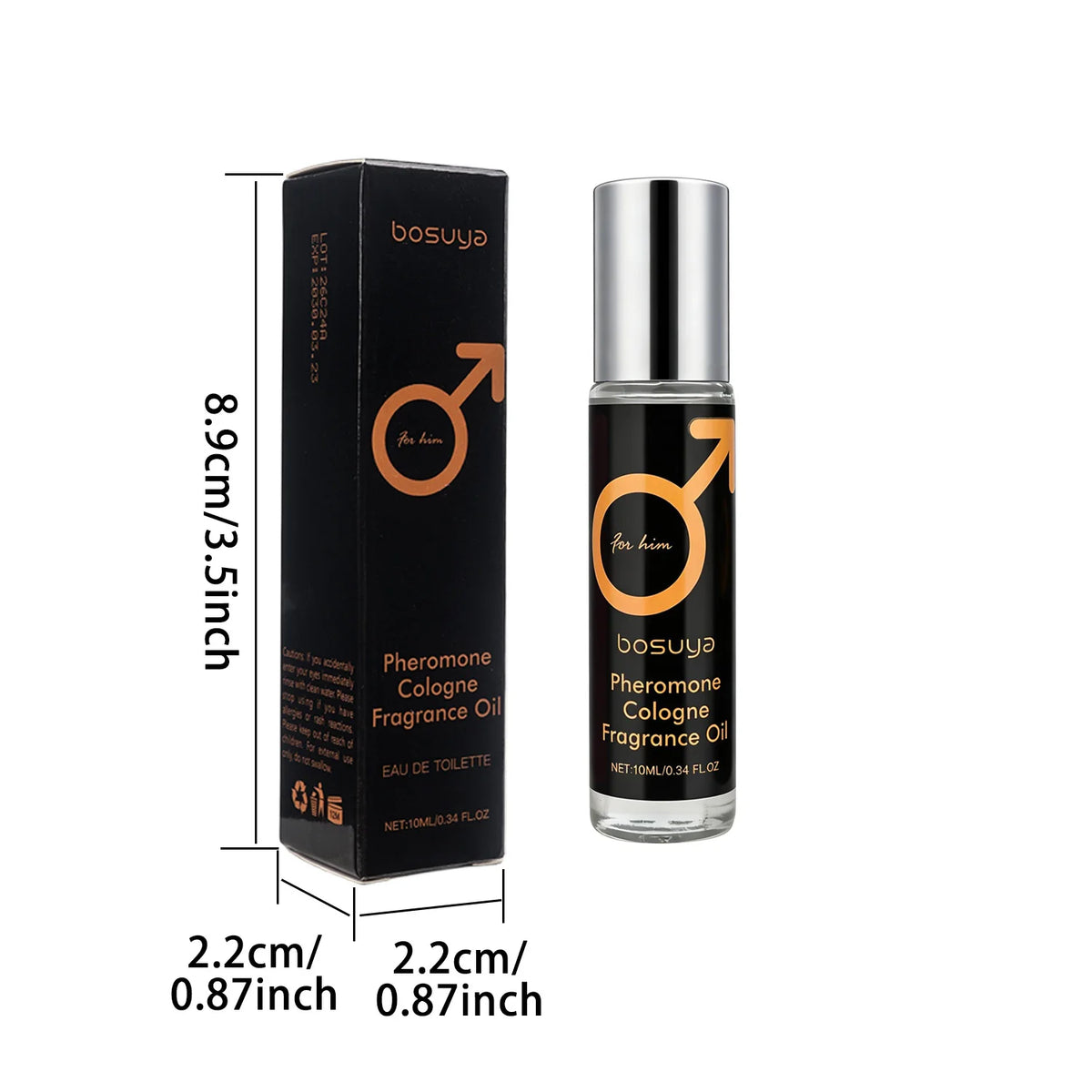 Roll-On Sexy Pheromone Perfume – Fresh &amp; Long-Lasting Fragrance Captivating Scent for Men and Women Perfect for Lovers and Dates