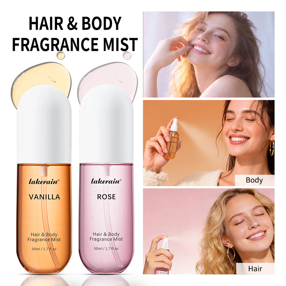 Perfume  for Men Women Use For Skin Body &amp; Hair Fragrance Mist Luxury Long Lasting Perfume Collection Vanilla and Rose