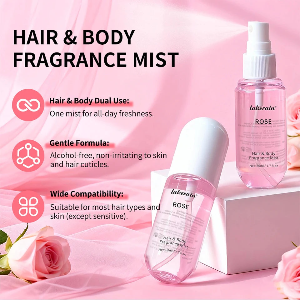 Perfume  for Men Women Use For Skin Body &amp; Hair Fragrance Mist Luxury Long Lasting Perfume Collection Vanilla and Rose