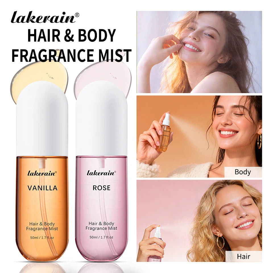 Perfume  for Men Women Use For Skin Body &amp; Hair Fragrance Mist Luxury Long Lasting Perfume Collection Vanilla and Rose