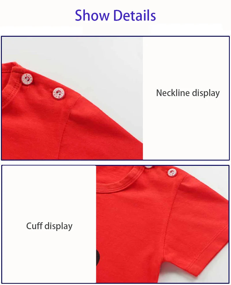 Kids Clothes Set Baby Boy/Girl T-Shirt + Shorts Summer Clothing Cotton Cartoon Casual Boys Tracksuit Children Baby Clothes Set