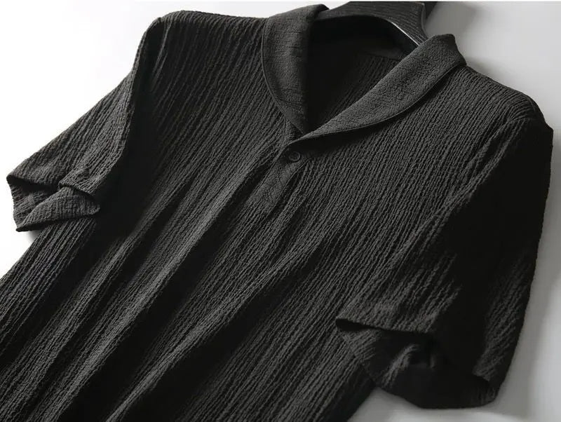 (Shirt + trousers)2026 summer men fashion classic shirt men&