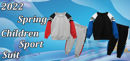 Toddler Tracksuit Spring Baby Clothing Sets Children Boys Fashion Sport Clothes Kids Cartoon Bear Sweatshirt And Pants 2Pcs Suit