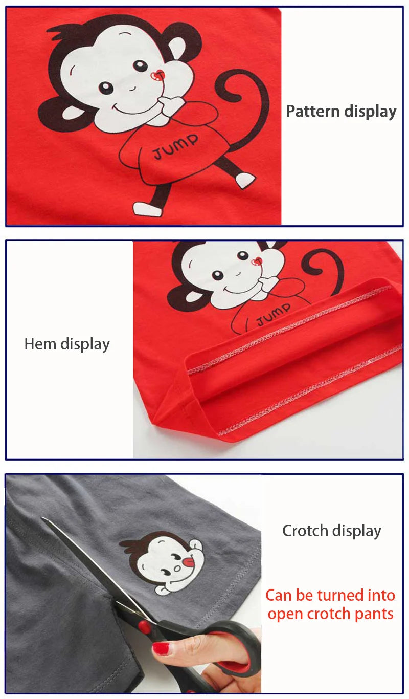 Kids Clothes Set Baby Boy/Girl T-Shirt + Shorts Summer Clothing Cotton Cartoon Casual Boys Tracksuit Children Baby Clothes Set